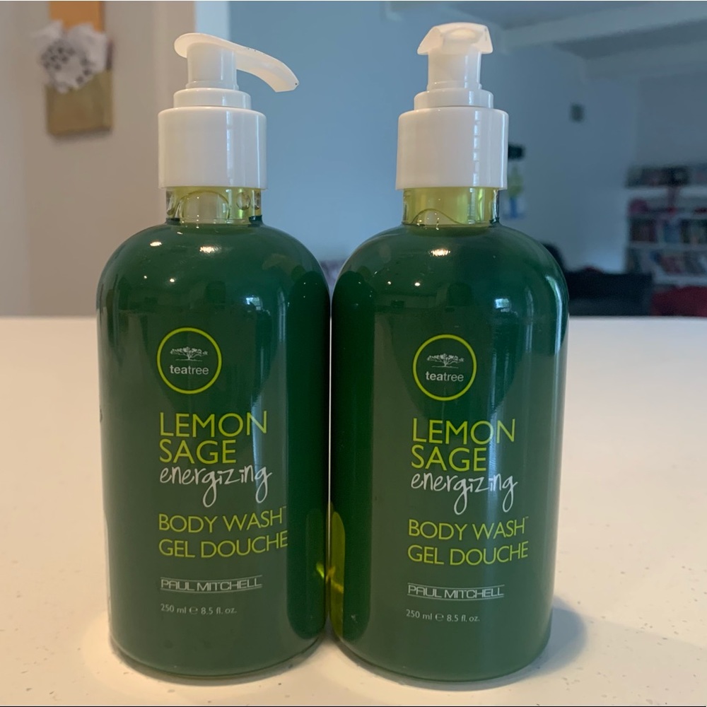 2 Paul Mitchell Tea Tree Lemon Sage Energizing Body Wash 8.5 oz